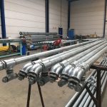 werkstukken in gallerij